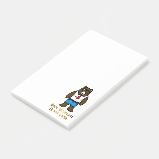 Post-it® Ours Minimum Funky Office Pun Art (Incliné)