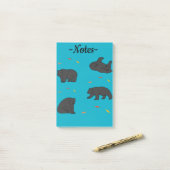 Post-it® Ours noirs (Sur un bureau)