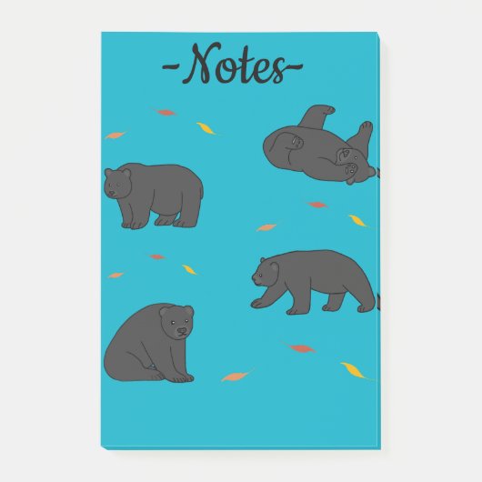 Post-it® Ours noirs (Devant)