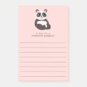 Post-it® Ours Panda Enfant Mignon (Devant)