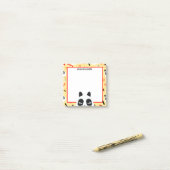 Post-it® Ours Panda Jaune Peekaboo (Sur un bureau)