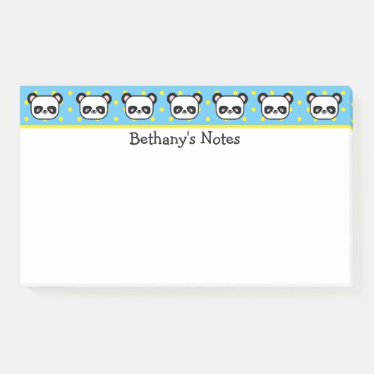 Post-it® Ours Panda Personnalisés (Devant)