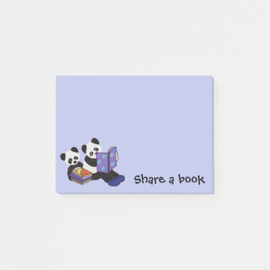 Post-it® Ours panda Storytime (Devant)