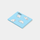 Post-it® Ours polaires (Incliné)