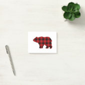 Post-it® Ours rouge et noir plat du pays (Bureau)
