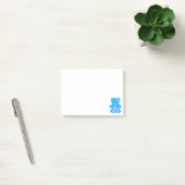 Post-it® Ourson bleu mignon personnalisé (Bureau)