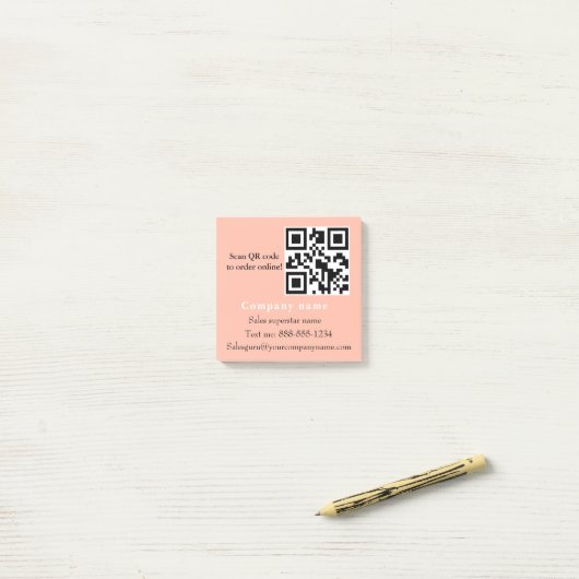 Post-it® Outil vente personnalisé, validation personnalisée (Sur un bureau)