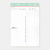 Post-it® Outils perdus d'écriture de notes littéraires (Devant)