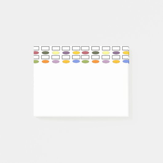 Post-it® Ovales et Rectangles - Petit Jardin Fleur (Devant)