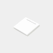 Post-it® Own Name Calligraphy Chic Plain Simple Black White (Incliné)