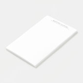 Post-it® Own Name Calligraphy Chic Plain Simple Black White (Incliné)