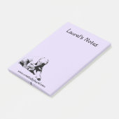 Post-it® Pad à note violette avec éléphant bébé (Incliné)