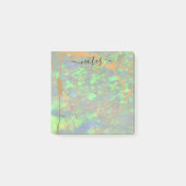 Post-it® Pad de note de glam moderne Opal Vert (Devant)
