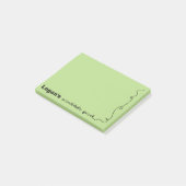 Post-it® Pad Green Scribble (Incliné)