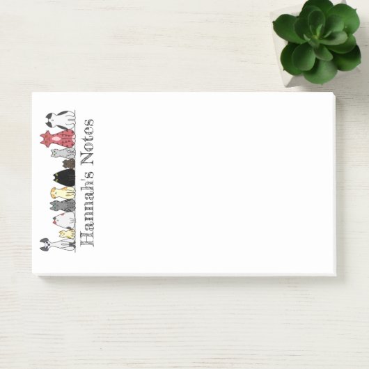 Post-it® Pad post-it - Ligne de chats (Bureau)