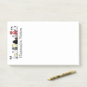 Post-it® Pad post-it - Ligne de chats (Sur un bureau)