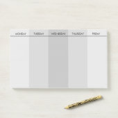 Post-it® Pad Post-IT personnalisé en semaine (Sur un bureau)