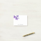 Post-it® Pad post-it pour orchidée aquarelle personnalisée (Sur un bureau)