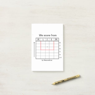 Post-it pad "We score van" Post-it Notes