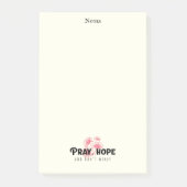 Post-it® Padre Pio Pray Hope and Don't Worry Post-it Notes (Devant)