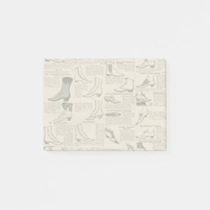 Post-it® Page de catalogue de chaussures pour dames ancienn