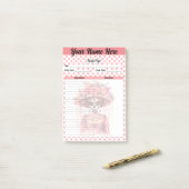 Post-it® Page de recette du crâne de sucre (Sur un bureau)