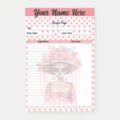 Post-it® Page de recette du crâne de sucre (Devant)