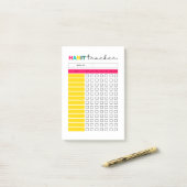 Post-it® Page Journal du gestionnaire de suivi des habitude (Sur un bureau)