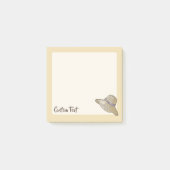 Post-it® Paille à la main Casquette beige (Devant)