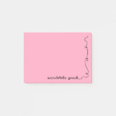 Post-it® Paillette rose (Devant)