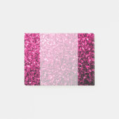 Post-it® Paillettes scintillantes fausses rose chaud (Devant)