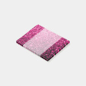 Post-it® Paillettes scintillantes fausses rose chaud (Incliné)