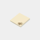 Post-it® Paire de talons dorés pixelisés (Incliné)