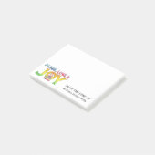 Post-it® Paix, Amour et Joy Kitty avec des livres (Incliné)