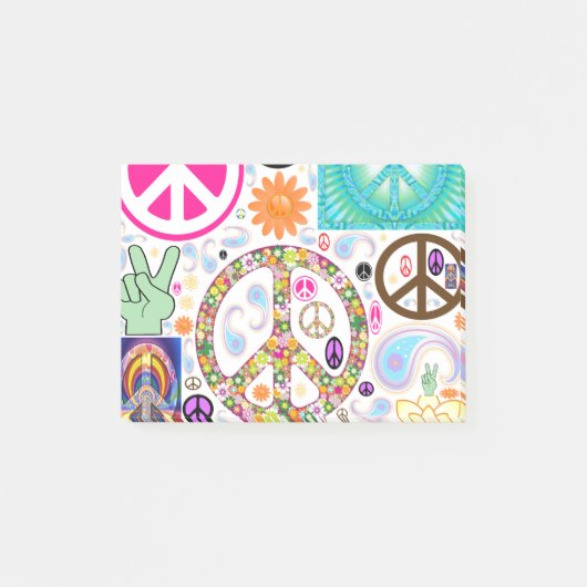 Post-it® Paix et collage de Paisley (Devant)