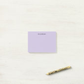 Post-it® Pale Purple Professional Unique Classical Own Name (Sur un bureau)
