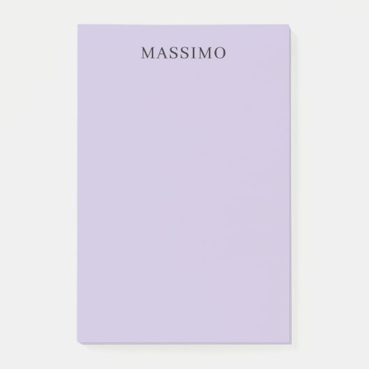 Post-it® Pale Purple Professional Unique Classical Own Name (Devant)