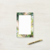 Post-it® Palm Feuille moderne Tropical Abstract Design (Sur un bureau)