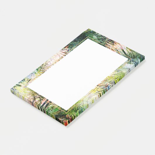 Post-it® Palm Feuille moderne Tropical Abstract Design (Incliné)