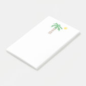 Post-it® Palm Tree et Sun Fun Beach Island Cartoon (Incliné)