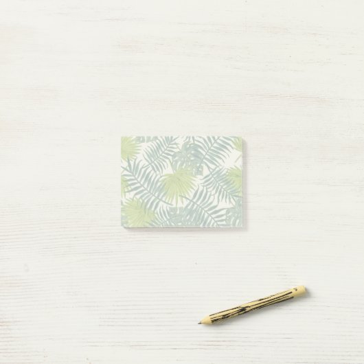 Post-it® Palm Tree Fronds Peinture hawaïenne (Sur un bureau)