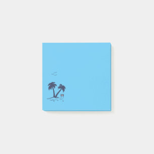 Post-it® Palm Trees Beach Sky Blue