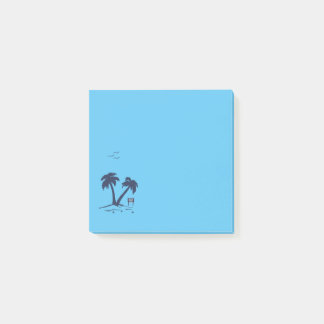 Post-it® Palm Trees Beach Sky Blue