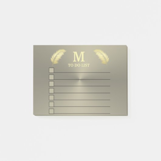 Post-it® Palm Tropical d'or feuille (Devant)