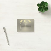 Post-it® Palm Tropical d'or feuille (Bureau)