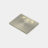 Post-it® Palm Tropical d'or feuille (Incliné)