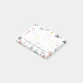 Post-it® Palmier en pastel par le motif de plage (Incliné)