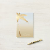 Post-it® Palmier Ombre d'or (Sur un bureau)