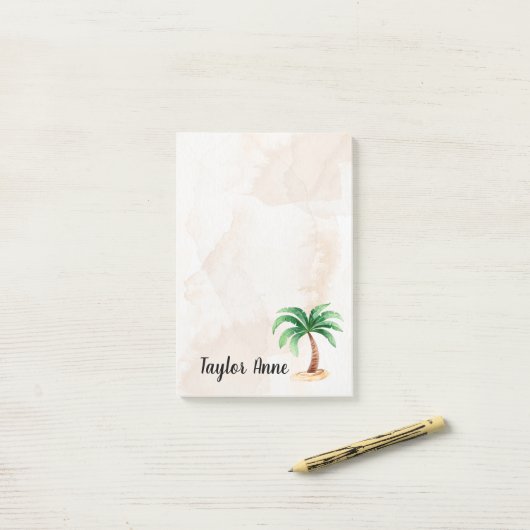 Post-it® Palmier personnalisé (Sur un bureau)