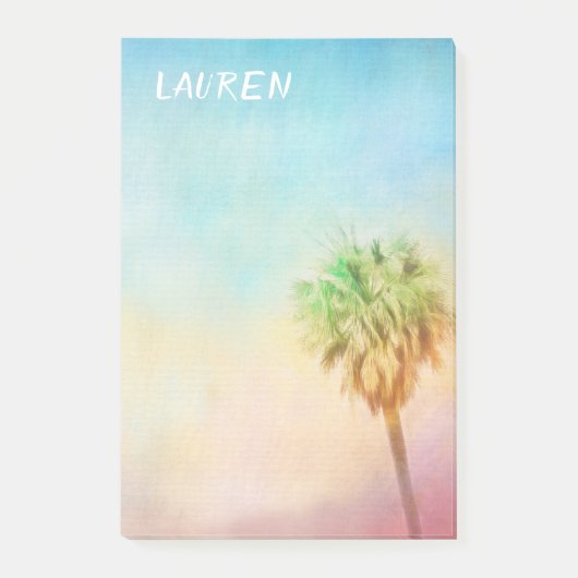 Post-it® palmier tropical nature art personnalisation (Devant)